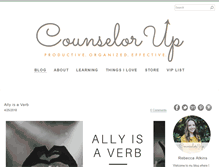 Tablet Screenshot of counselorup.com